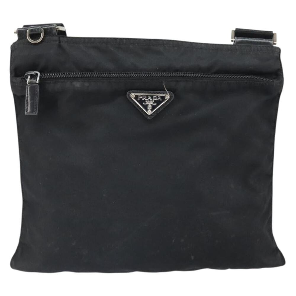 Prada Nylon Shoulder Bag Black